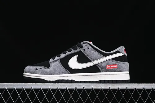 All categories Nk SB Dunk Series Nk SB Dunk Low High-end customized low-top sneakers Nk SB Dunk Low Supreme joint-carbon black gray pig 8th anniversary high-end customized low-top casual sneakers XX3186-206